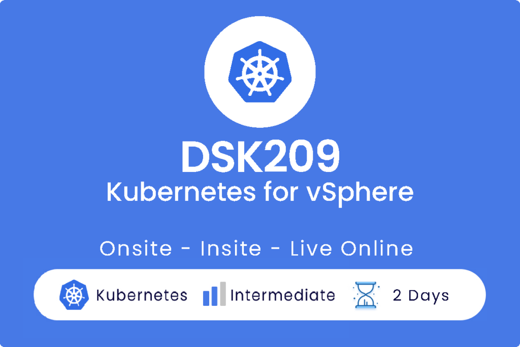 DSK209 k8s for vSphere
