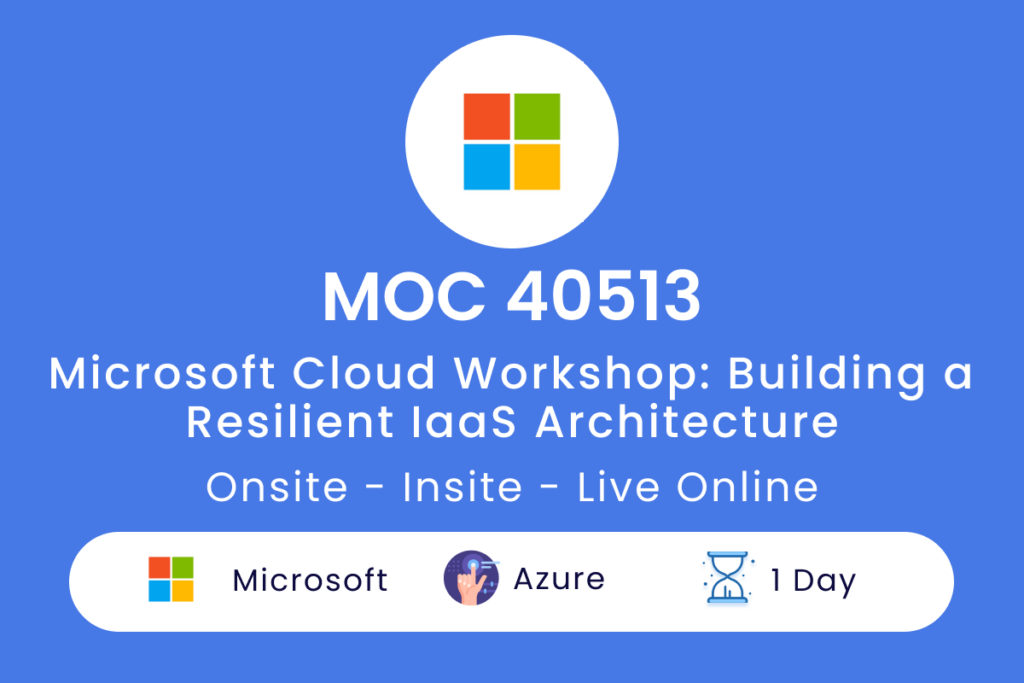 MOC 40513 Microsoft Cloud Workshop  Building a Resilient IaaS Architecture