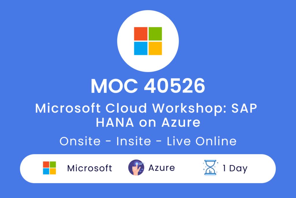 MOC 40526 Microsoft Cloud Workshop  SAP HANA on Azure