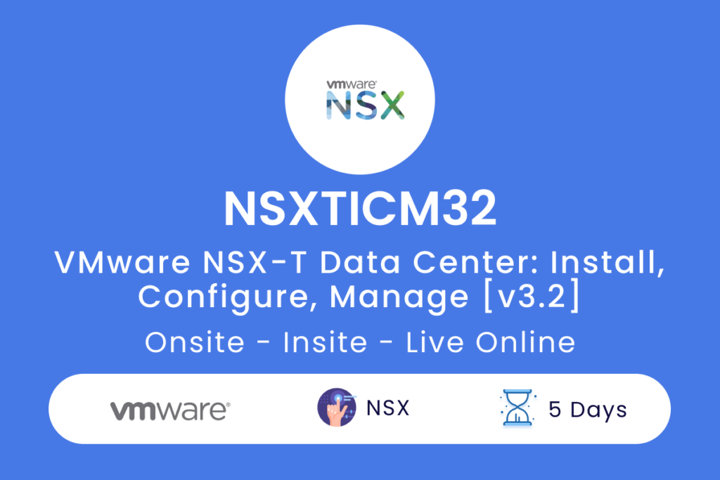 NSXTICM32 VMware NSX T Data Center  Install Configure Manage v3.2
