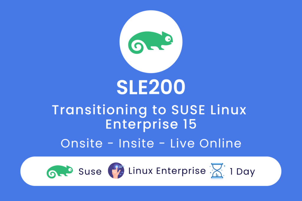 SLE200 Transitioning to SUSE Linux Enterprise 15