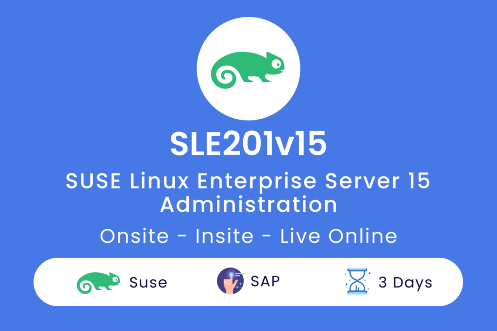 SLE201v15 SUSE Linux Enterprise Server 15 Administration 1