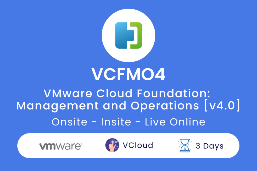 VCFMO4 VMware Cloud Foundation  Management and Operations v4.0