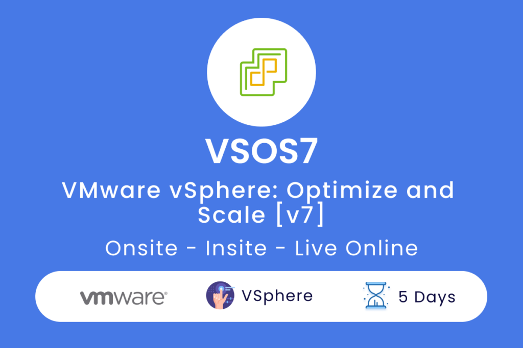 VSOS7 VMware vSphere  Optimize and Scale v7