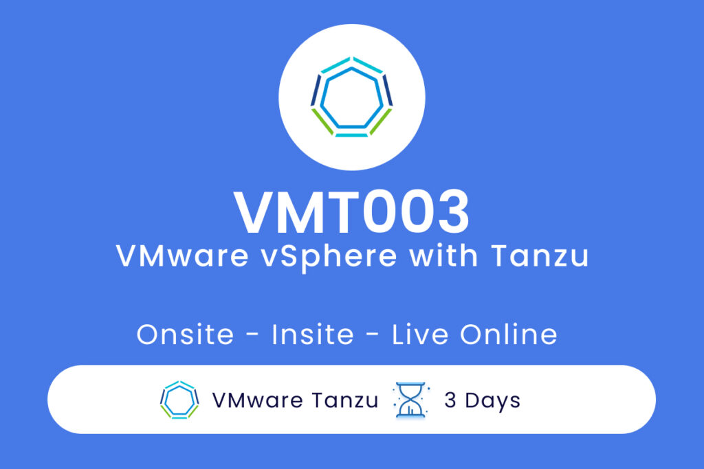 VMT003 VMware vSphere with Tanzu